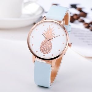 Chic Rose Gold Pineapple Watch